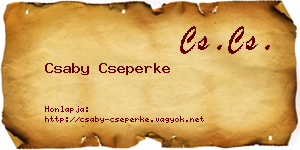 Csaby Cseperke névjegykártya